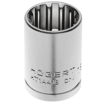 Торцевая головка Spline 1/2", 12 мм, CrV50BV30, DIN 3124 HT1A412 HOEGERT