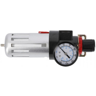 Фильтр-регулятор с манометром пневматический 1/4", 90см³, 9 бар/135 PSI HT4R872 HOEGERT