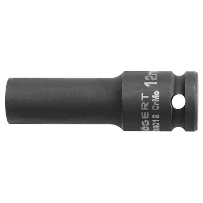 Головка торцевая ударная глубокая шестигранная 1/2", 19 мм, DIN 3121, CrMo HT4R019 HOEGERT
