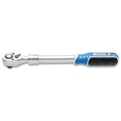 Трещотка телескопическая с кнопкой 1/2", 72 зубца HT1R342 HOEGERT